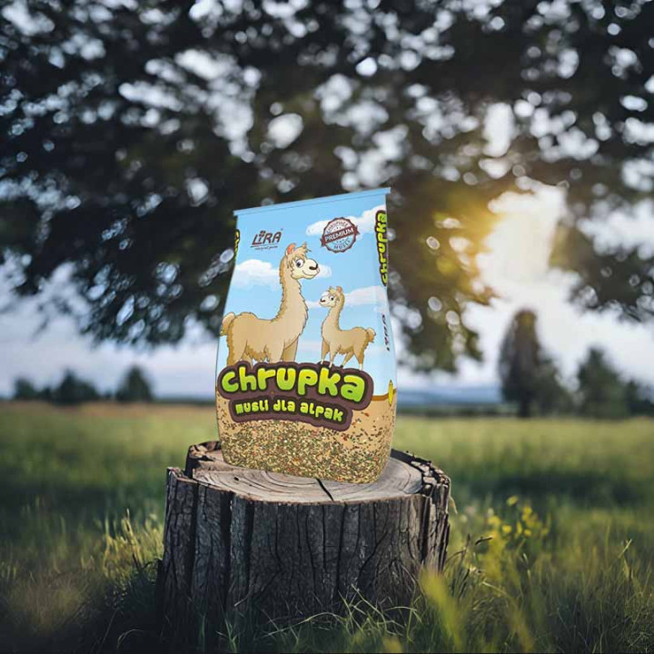 Chrupka Alpaka 20 kg - pasza dla alpak w formie musli
