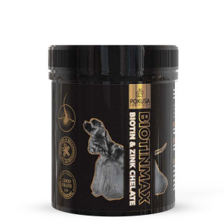 Suplement dla psów wspierający kompleksową regenerację sierści - Pokusa Biotin Max 350 g