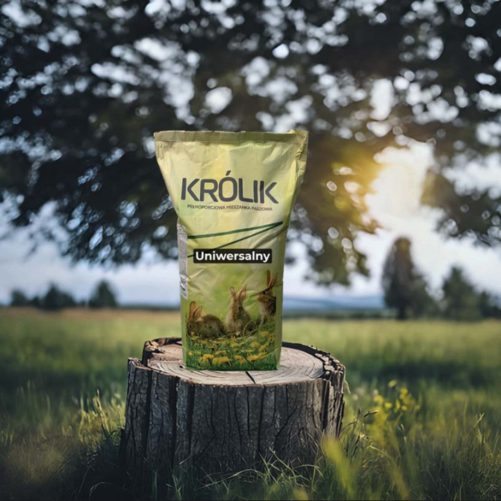 Królik Uniwersalny 15 kg - uniwersalna pasza dla królików hodowlanych