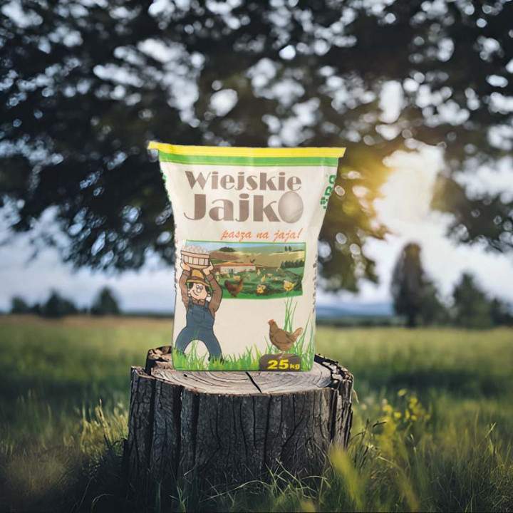 Wiejskie Jajko 25 kg - pasza dla kur niosek na jajka w formie kruszonki