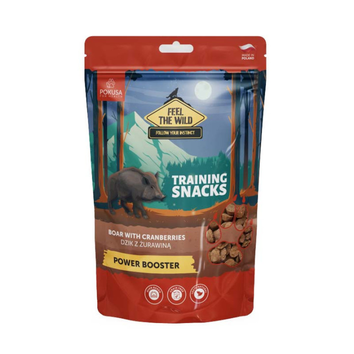 Smaczki treningowe - dzik z żurawiną - POWER BOOSTER