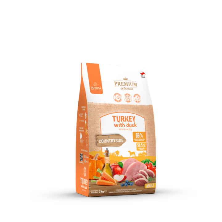 Pokusa Sucha Karma dla Psa - Indyk z Kaczką