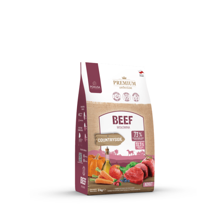 Pokusa Sucha Karma dla Psa - Wołowina