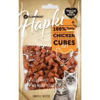 Przysmaki dla kotów Flamingo Hapki Chicken Cubes Soft 85 g